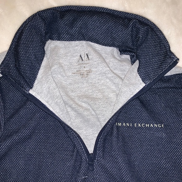 Armani Exchange Quarter Zip Sweatshirt - Picture 3 of 6